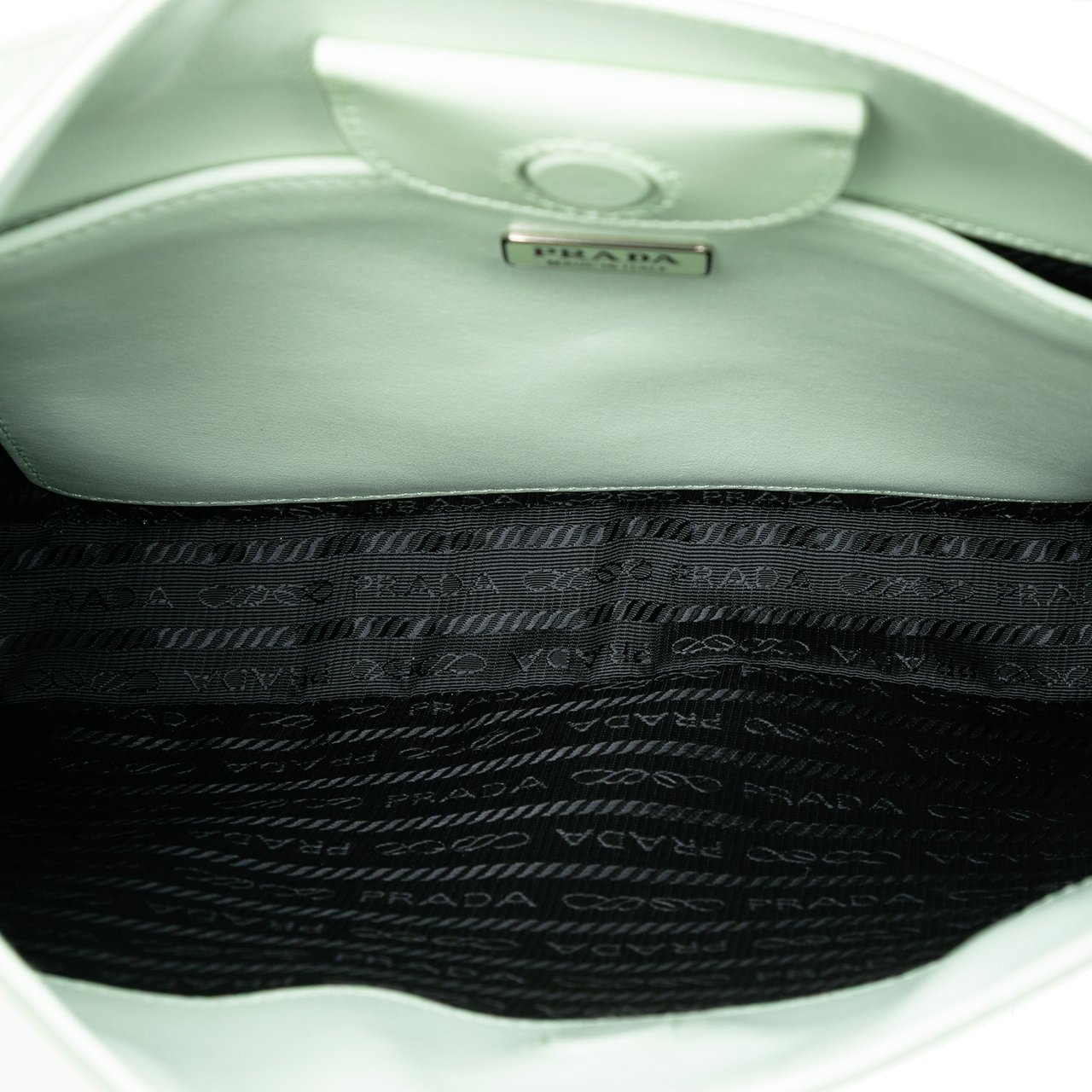 Prada Spazzolato Cleo Shoulder Bag Groen