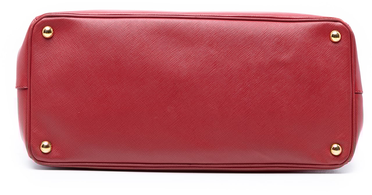 Prada Large Saffiano Lux Galleria Satchel Rood