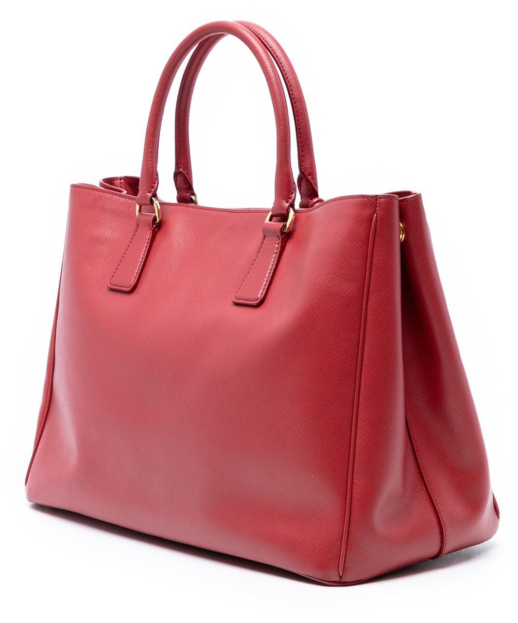Prada Large Saffiano Lux Galleria Satchel Rood
