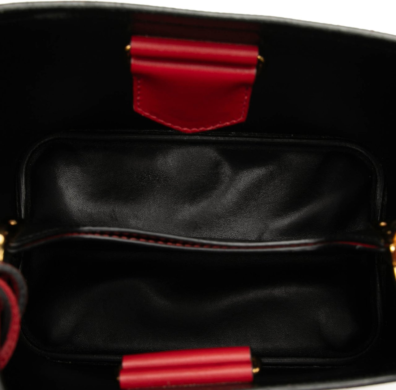 Prada Medium Saffiano Cuir Panier Satchel Rood