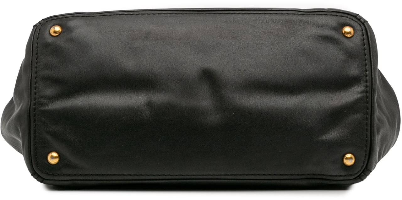 Prada Soft Calf Satchel Zwart