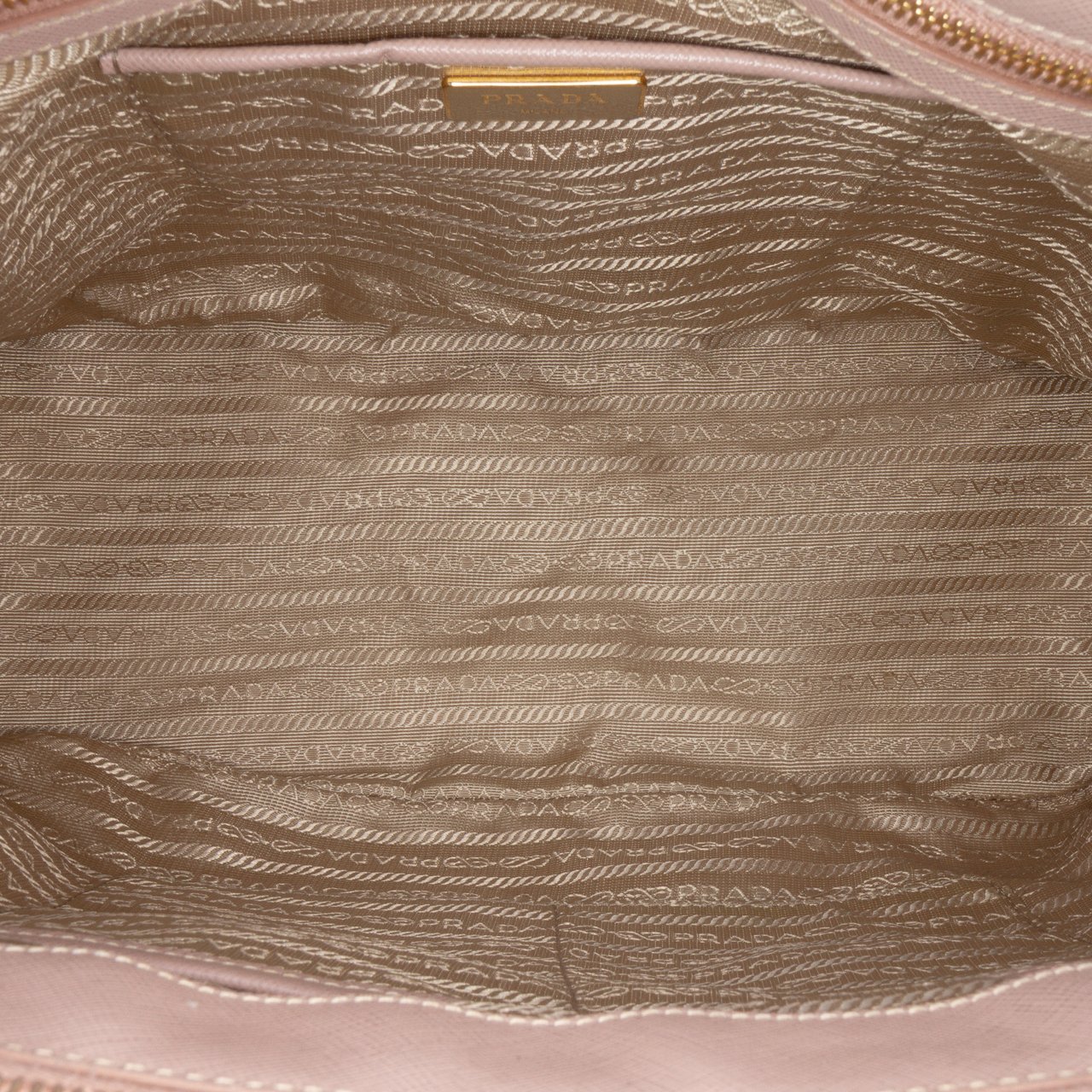 Prada Medium Saffiano Lux Galleria Double Zip Satchel Roze