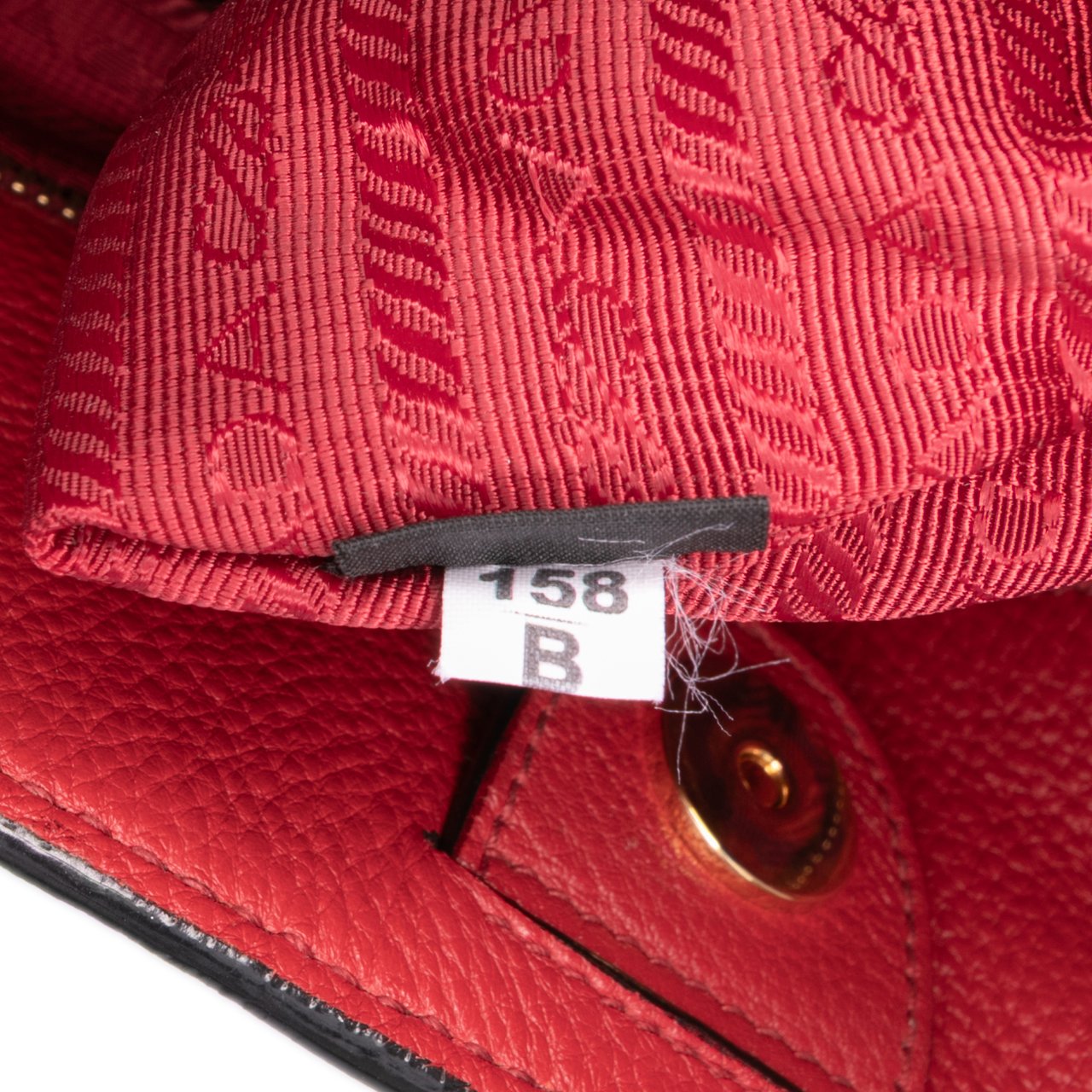 Prada Vitello Daino Open Convertible Tote Rood