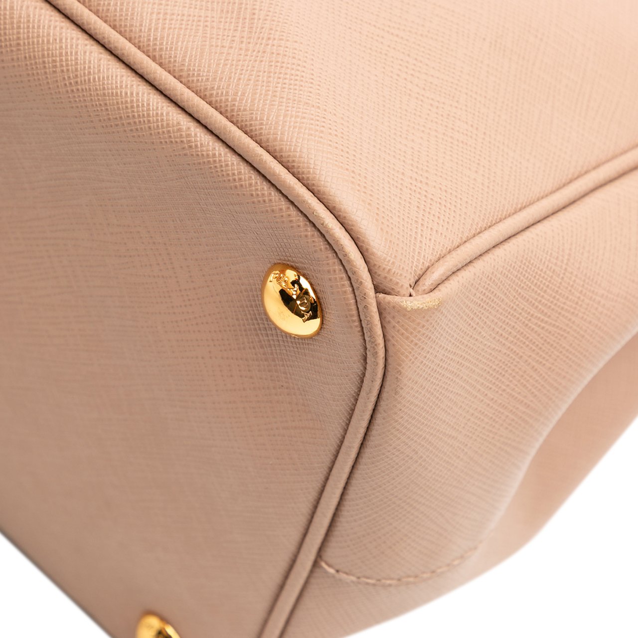Prada Large Saffiano Lux Galleria Double Zip Satchel Bruin