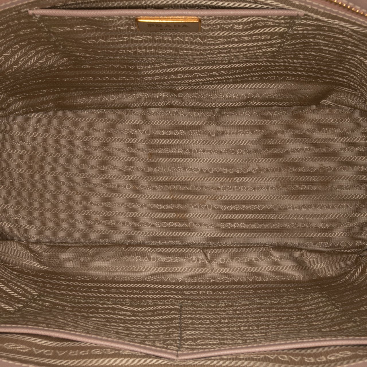 Prada Large Saffiano Lux Galleria Double Zip Satchel Bruin