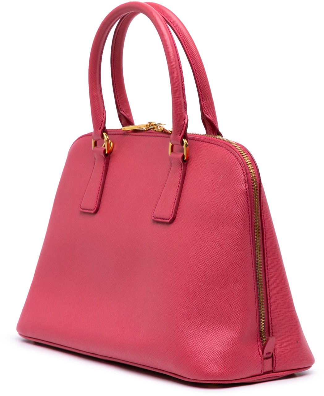 Prada Medium Saffiano Lux Promenade Satchel Roze