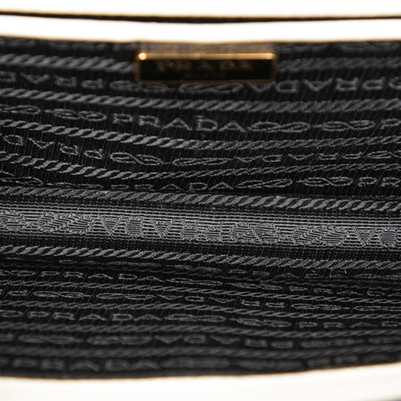 Prada Saffiano Lux Envelope Chain Flap Wit