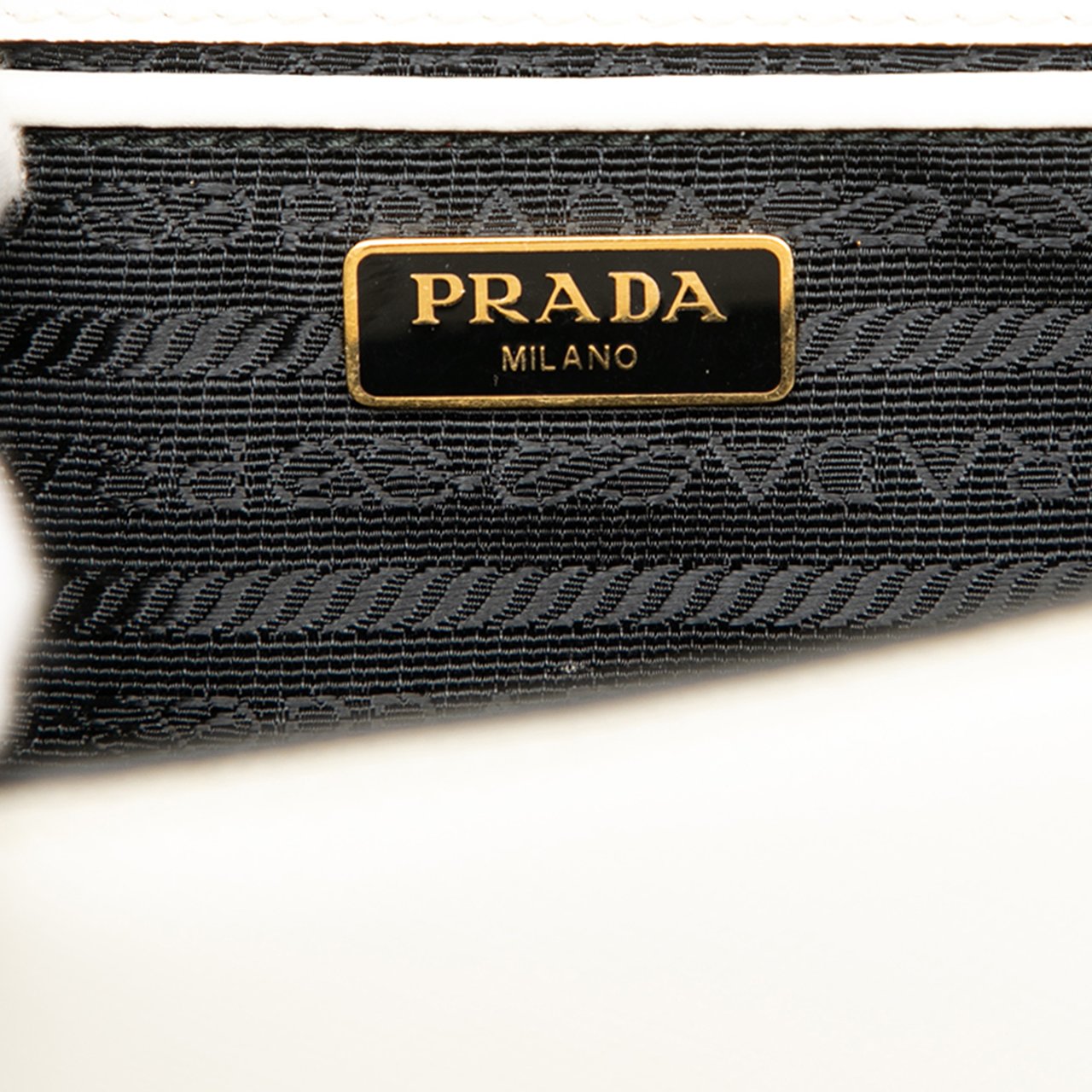 Prada Saffiano Lux Envelope Chain Flap Wit