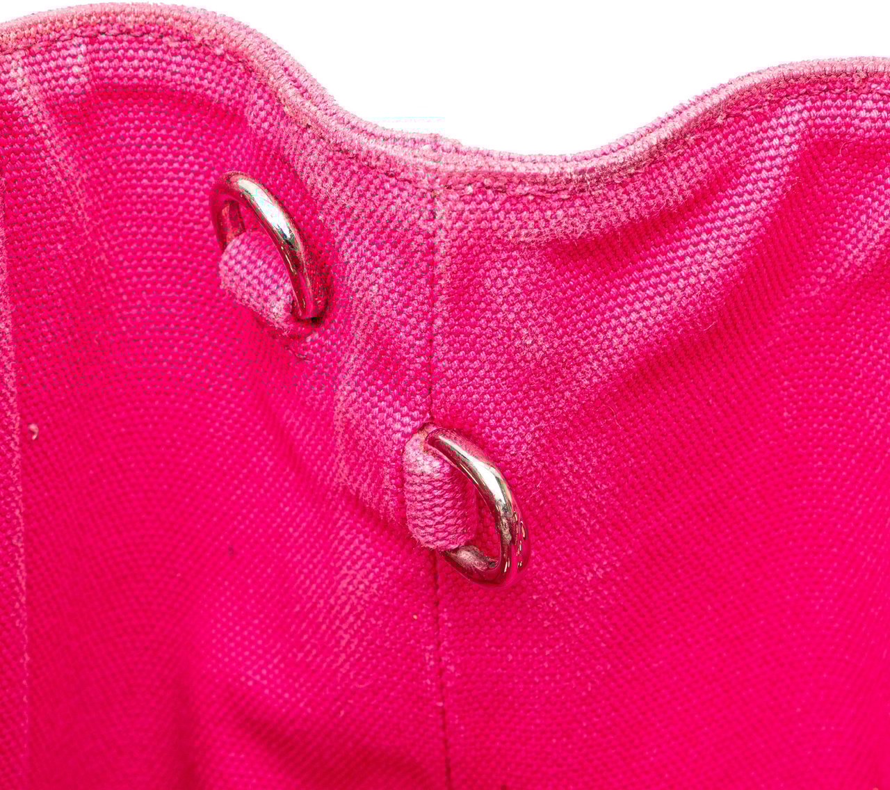 Prada Small Canvas Canapa Grommet Satchel Roze