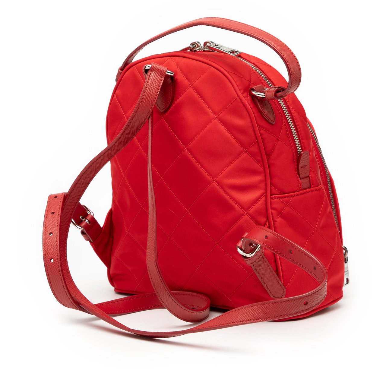 Prada Impuntu Tessuto Backpack Rood
