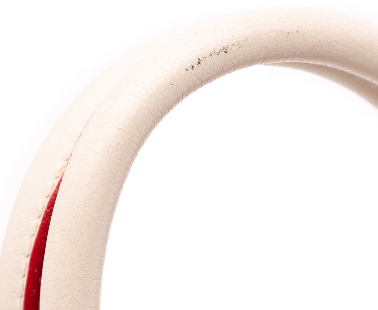 Prada Mini Scamosciato Trimmed Glace Calf Twin Pocket Satchel Wit