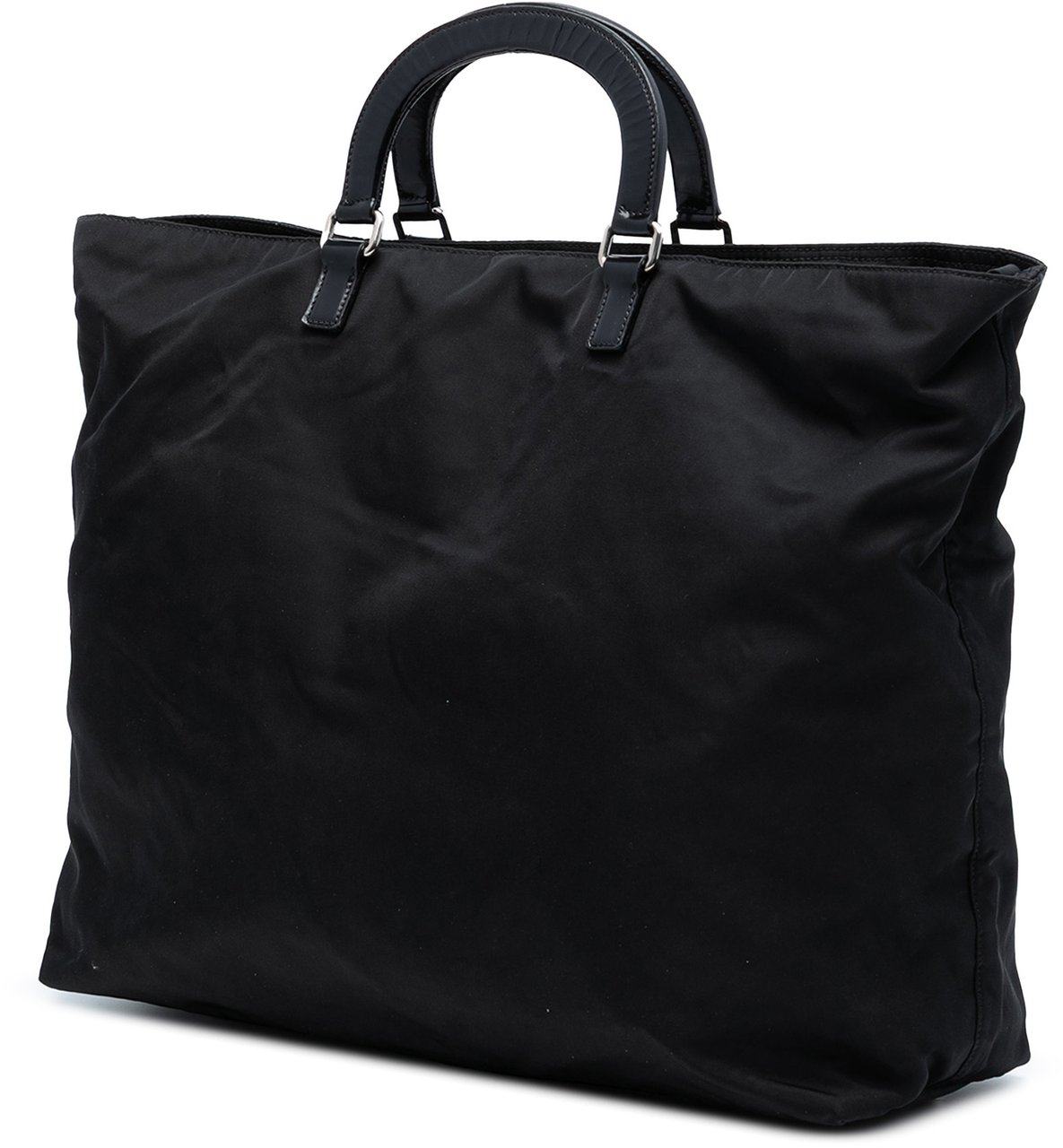 Prada Tessuto Canapa Logo Satchel Zwart