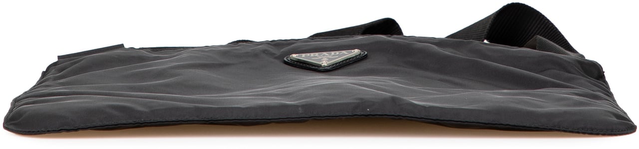 Prada Tessuto Zip Top Crossbody Zwart