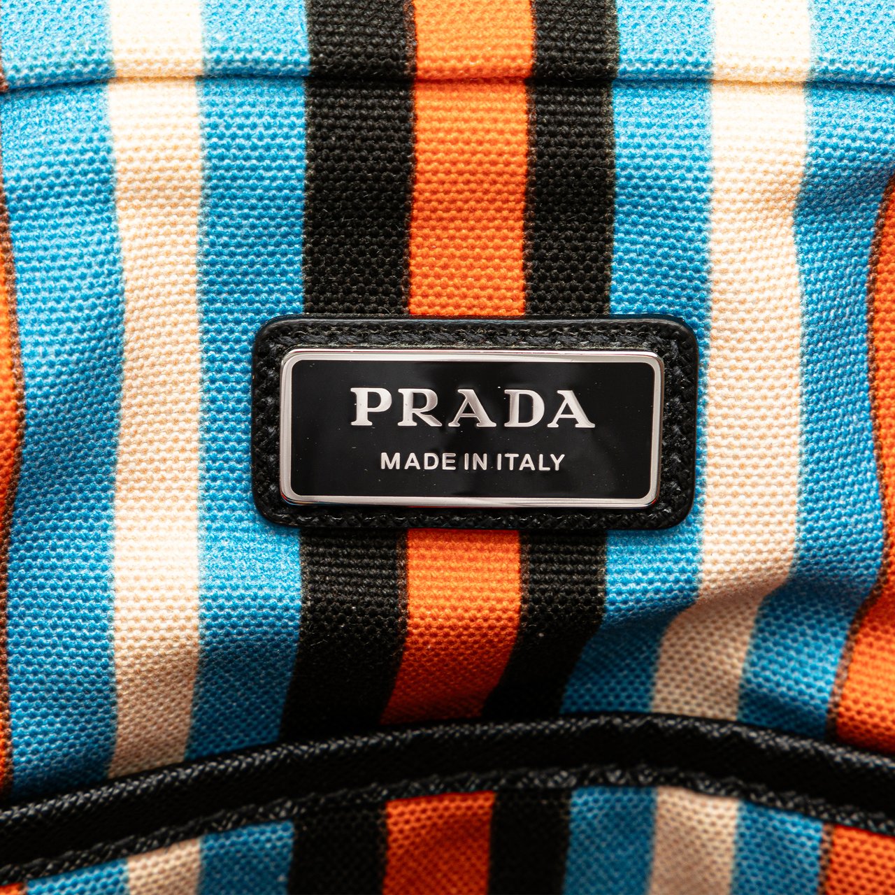Prada Canvas Canapa Baiadera Crossbody Oranje