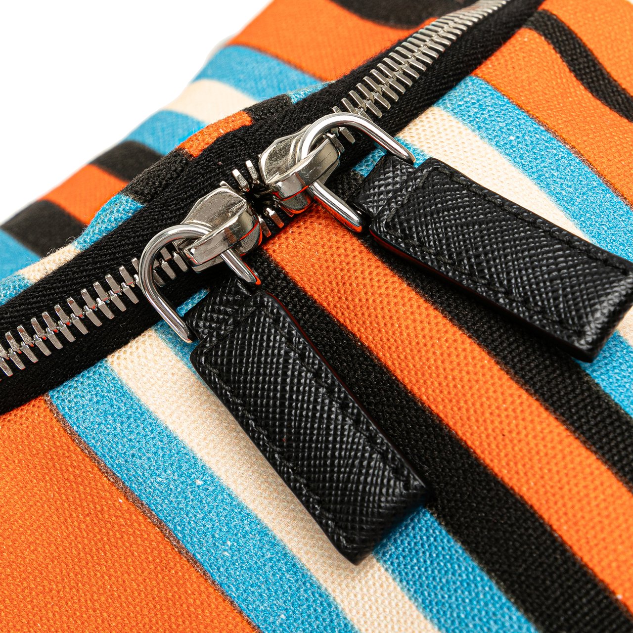 Prada Canvas Canapa Baiadera Crossbody Oranje