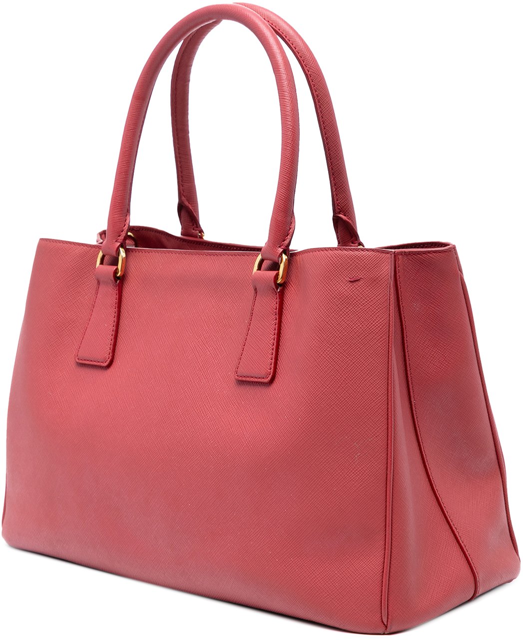 Prada Medium Saffiano Lux Galleria Satchel Rood