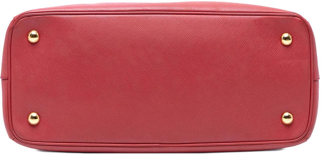 Prada Medium Saffiano Lux Galleria Satchel Rood