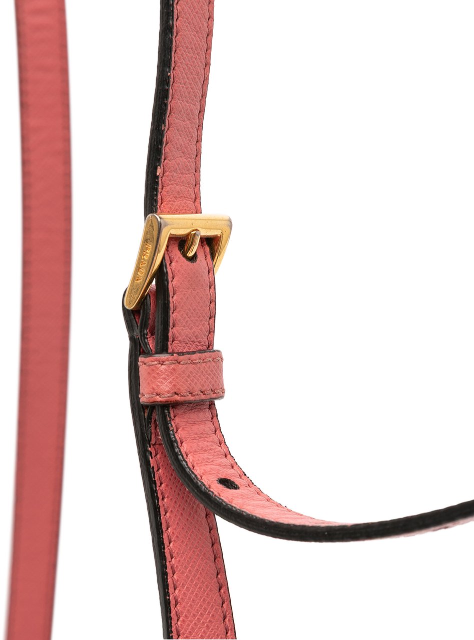 Prada Saffiano Soft Triple Pocket Tote Roze