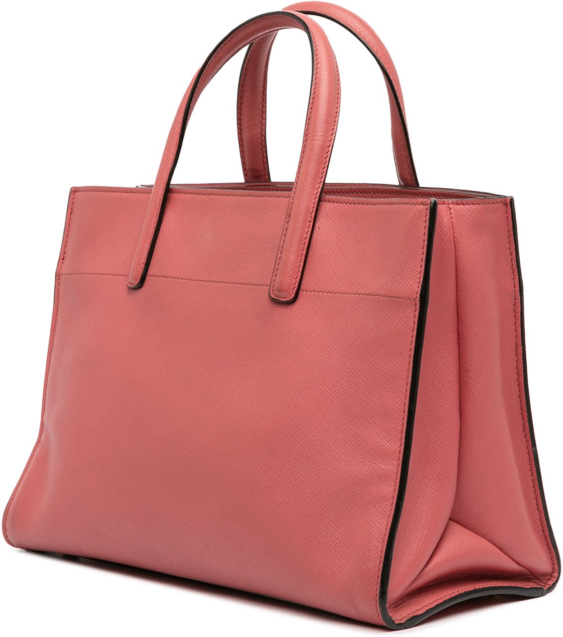 Prada Saffiano Soft Triple Pocket Tote Roze