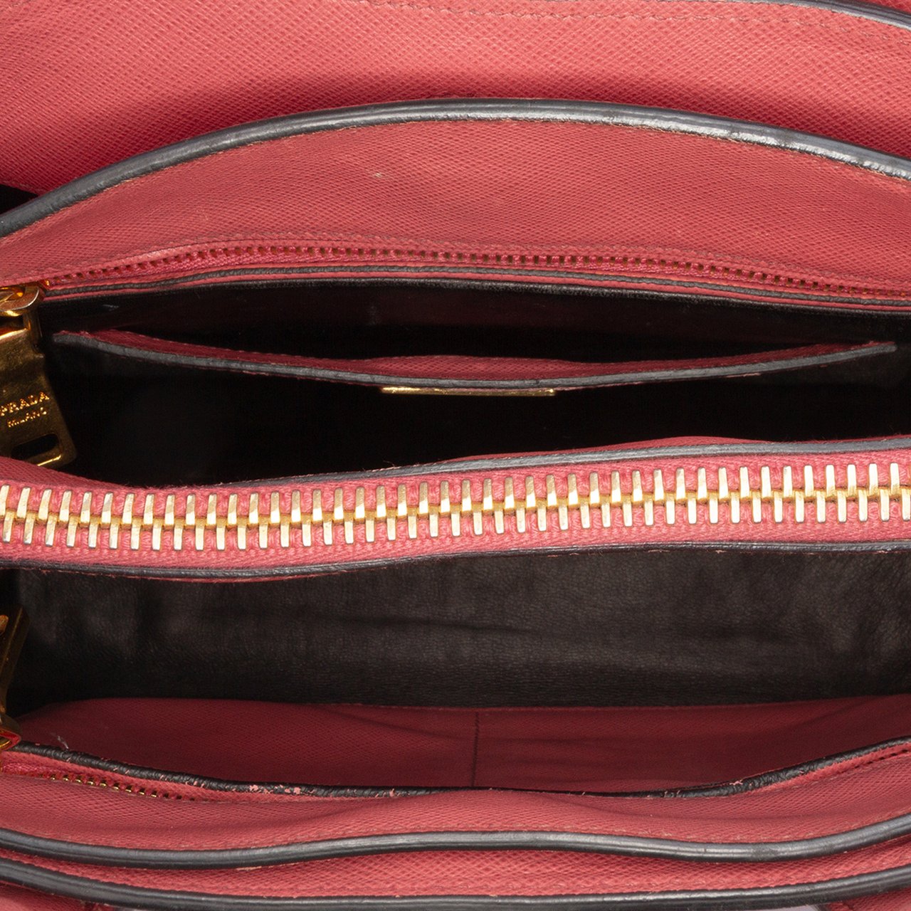 Prada Saffiano Soft Triple Pocket Tote Roze