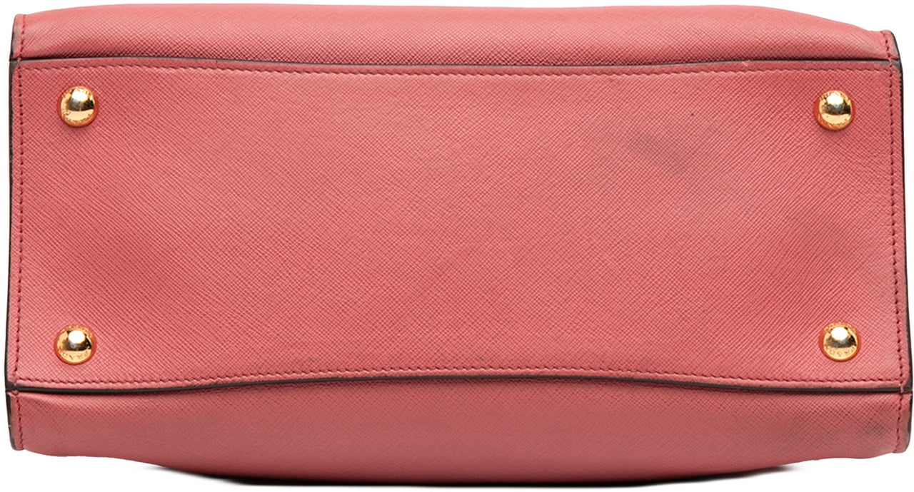 Prada Saffiano Soft Triple Pocket Tote Roze
