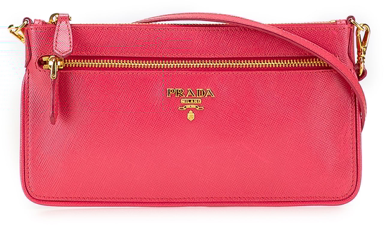 Prada Saffiano Crossbody Roze