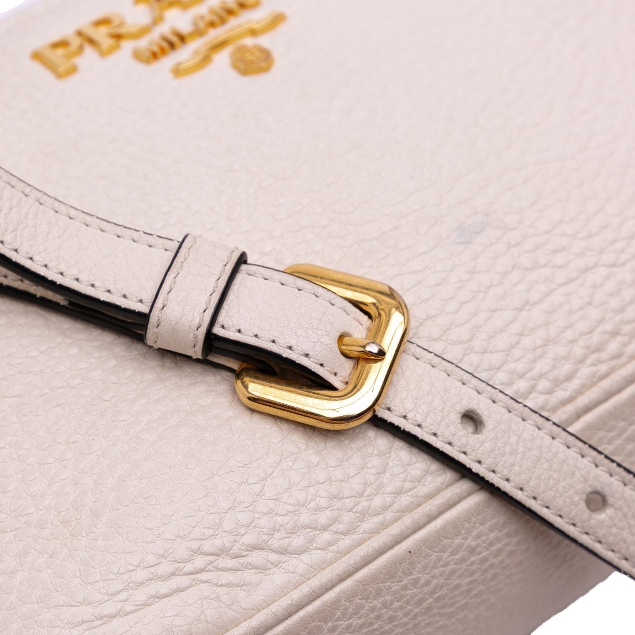 Prada Vitello Daino Camera Bag Wit