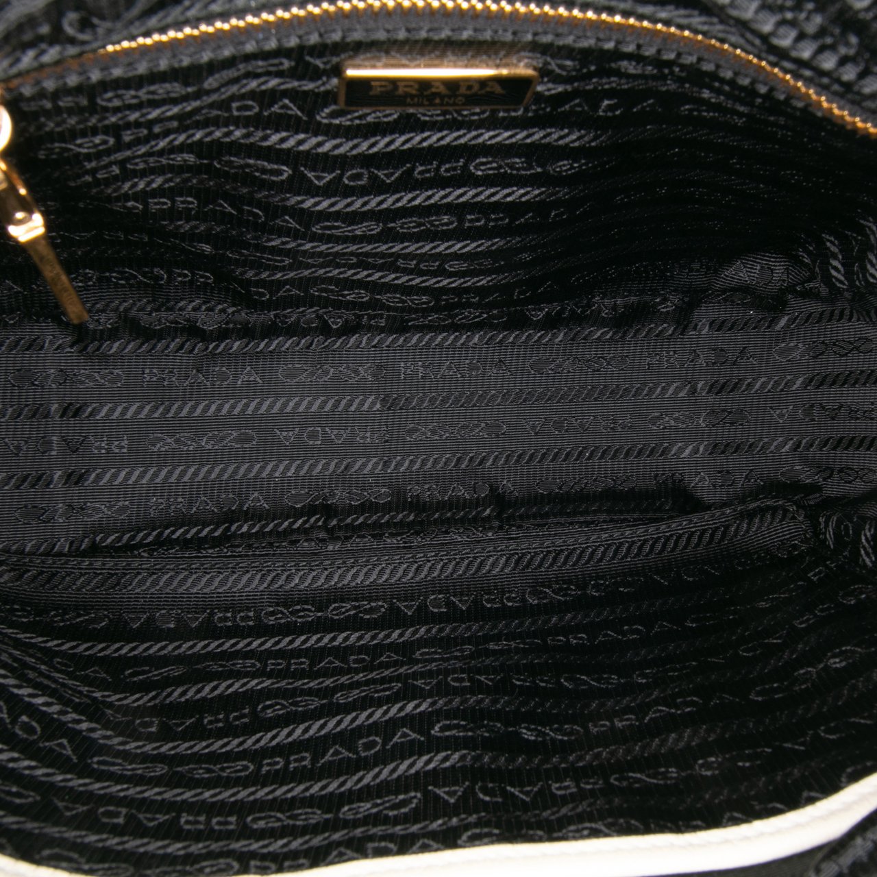 Prada Vitello Daino Camera Bag Wit