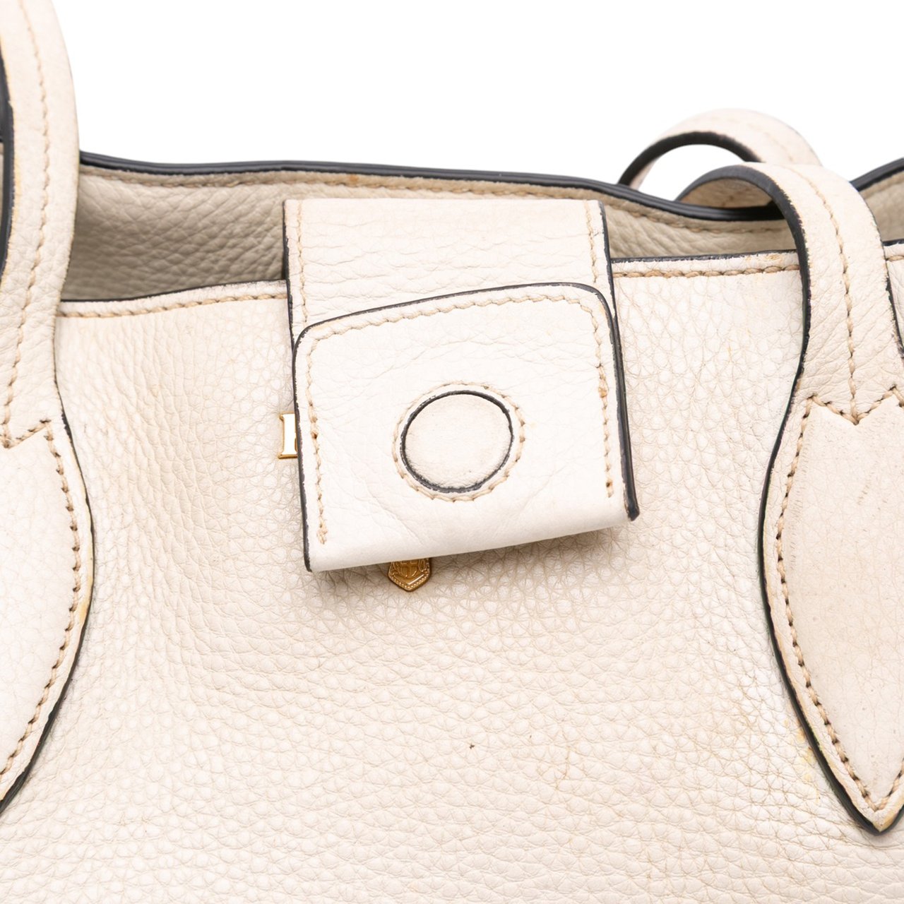 Prada Small Vitello Phenix Tote Wit
