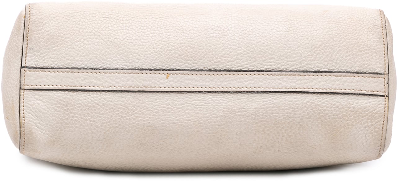 Prada Small Vitello Phenix Tote Wit