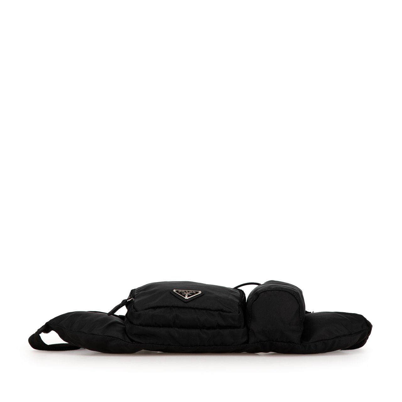 Prada Tessuto Multi Pocket Belt Bag Zwart