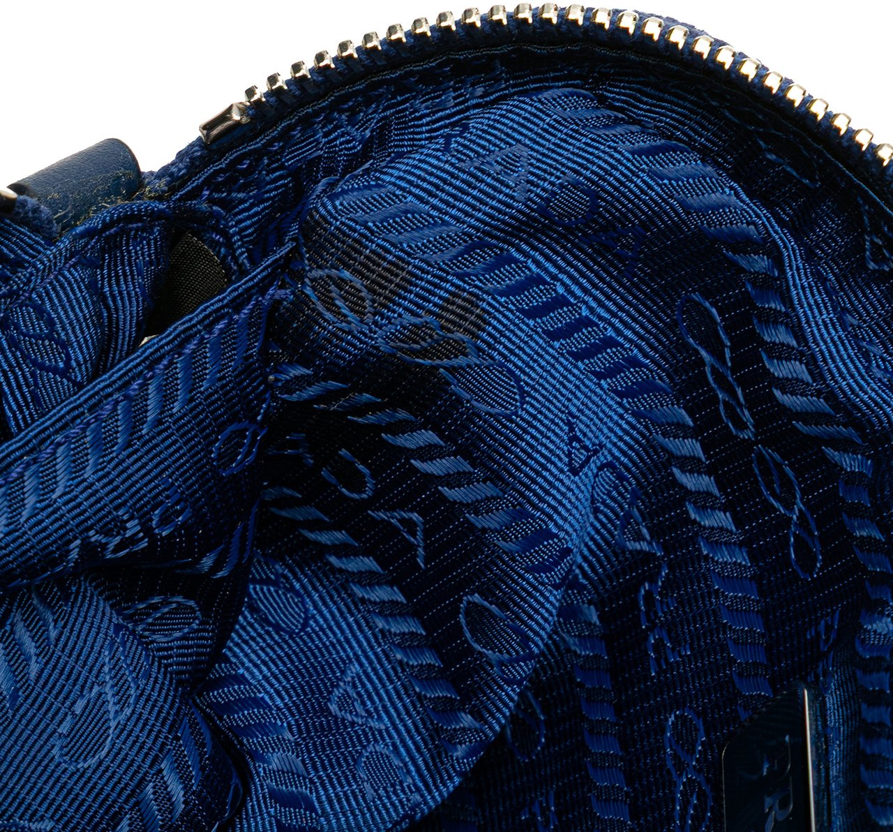 Prada Canvas Canapa Pouch Blauw