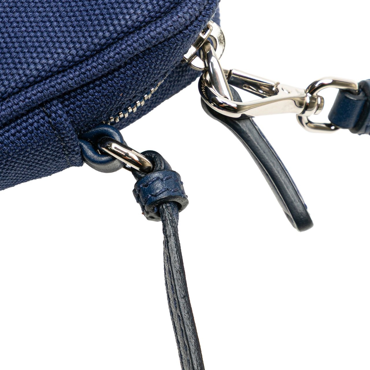 Prada Canvas Canapa Pouch Blauw