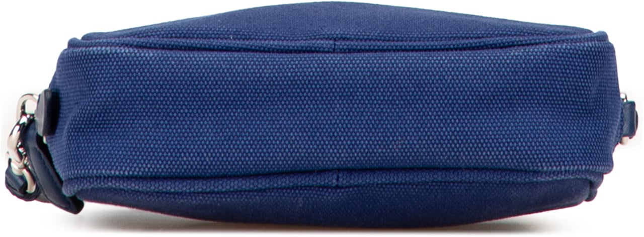 Prada Canvas Canapa Pouch Blauw
