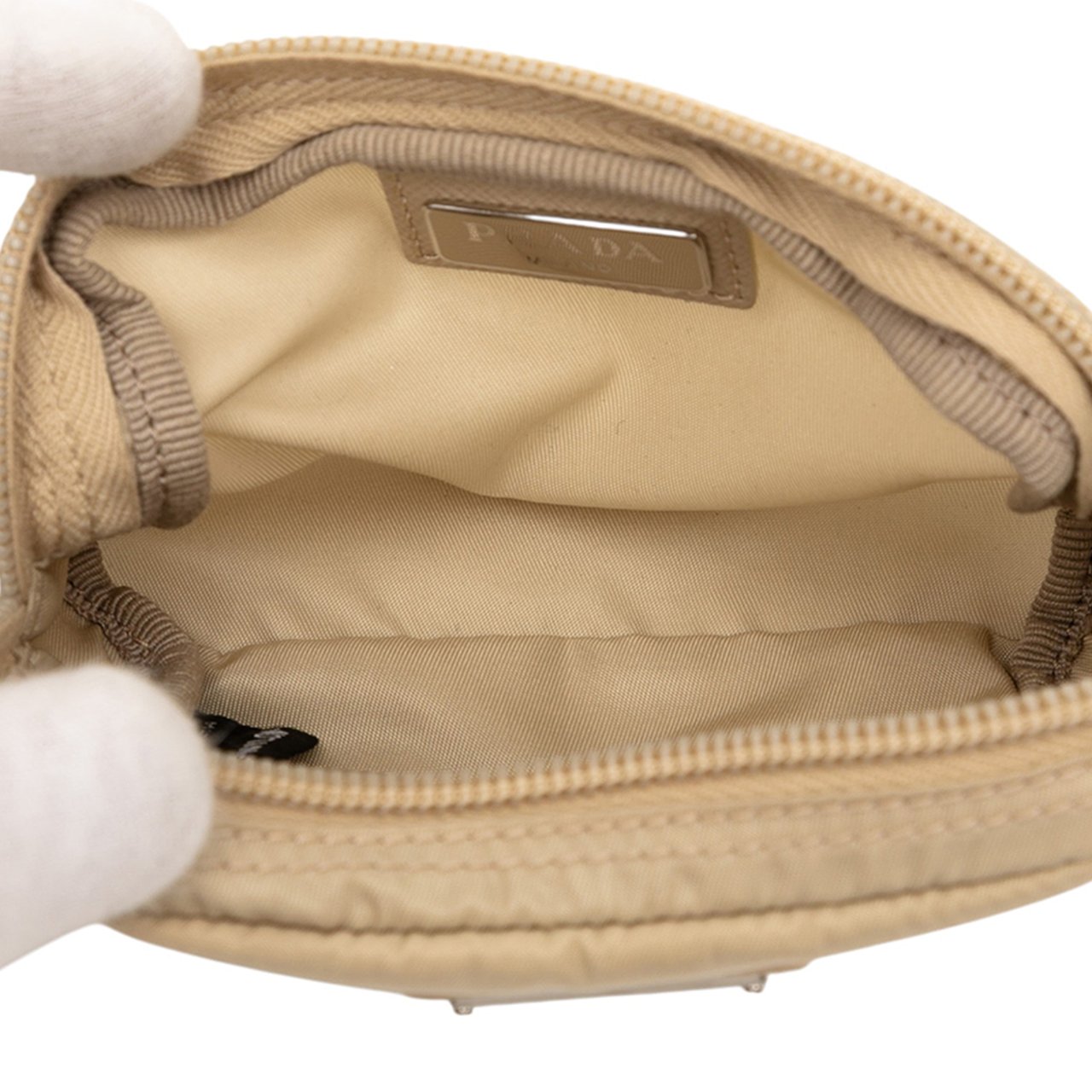 Prada Tessuto Cosmetic Pouch Bruin