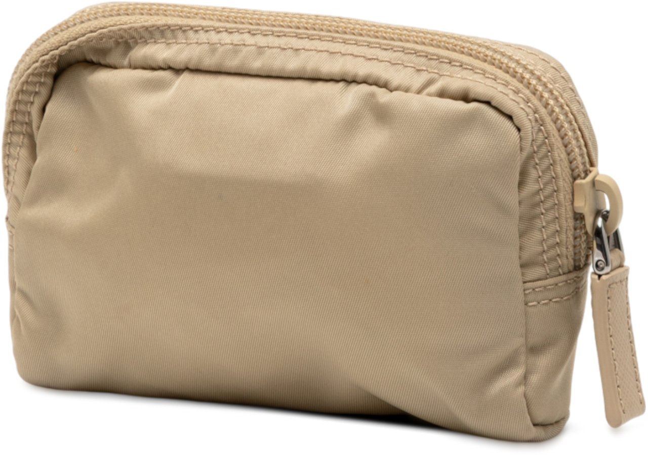 Prada Tessuto Cosmetic Pouch Bruin