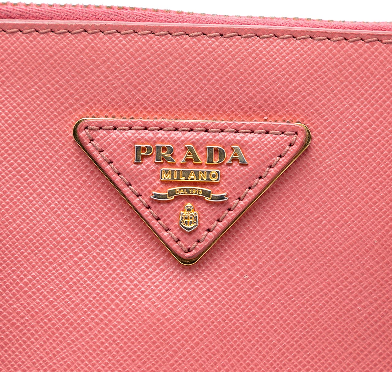 Prada Medium Saffiano Lux Promenade Satchel Roze