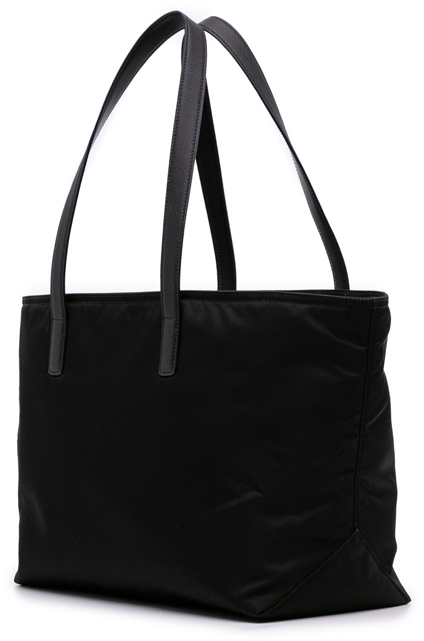 Prada Medium Saffiano Trimmed Re Nylon Re Edition 1978 Tote Zwart