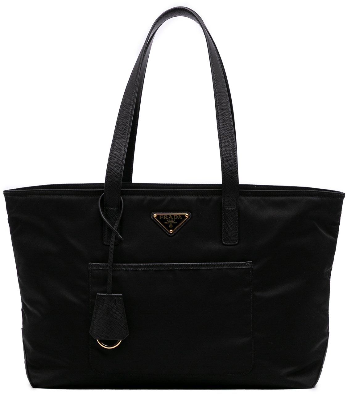 Prada Medium Saffiano Trimmed Re Nylon Re Edition 1978 Tote Zwart