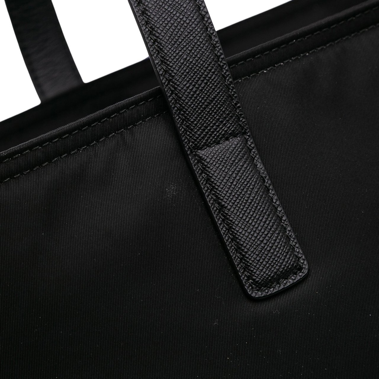 Prada Medium Saffiano Trimmed Re Nylon Re Edition 1978 Tote Zwart