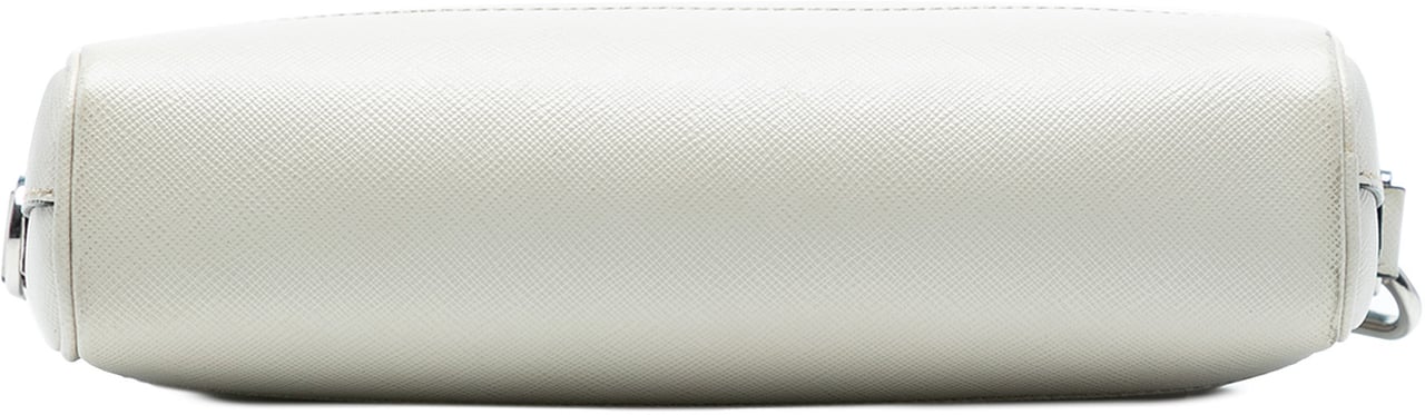 Prada Saffiano Travel Triangle Wristlet Crossbody Wit