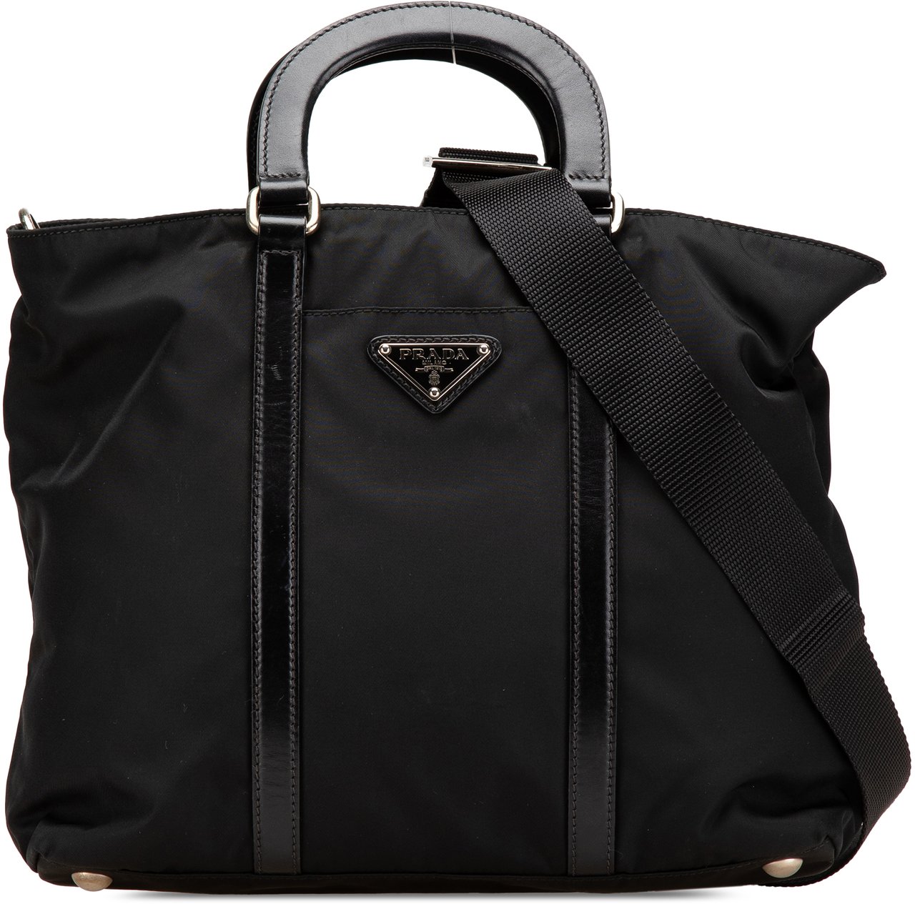 Prada Tessuto Satchel Zwart