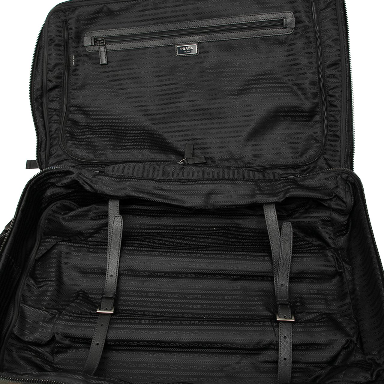 Prada Tessuto Camouflage Trolley Bruin