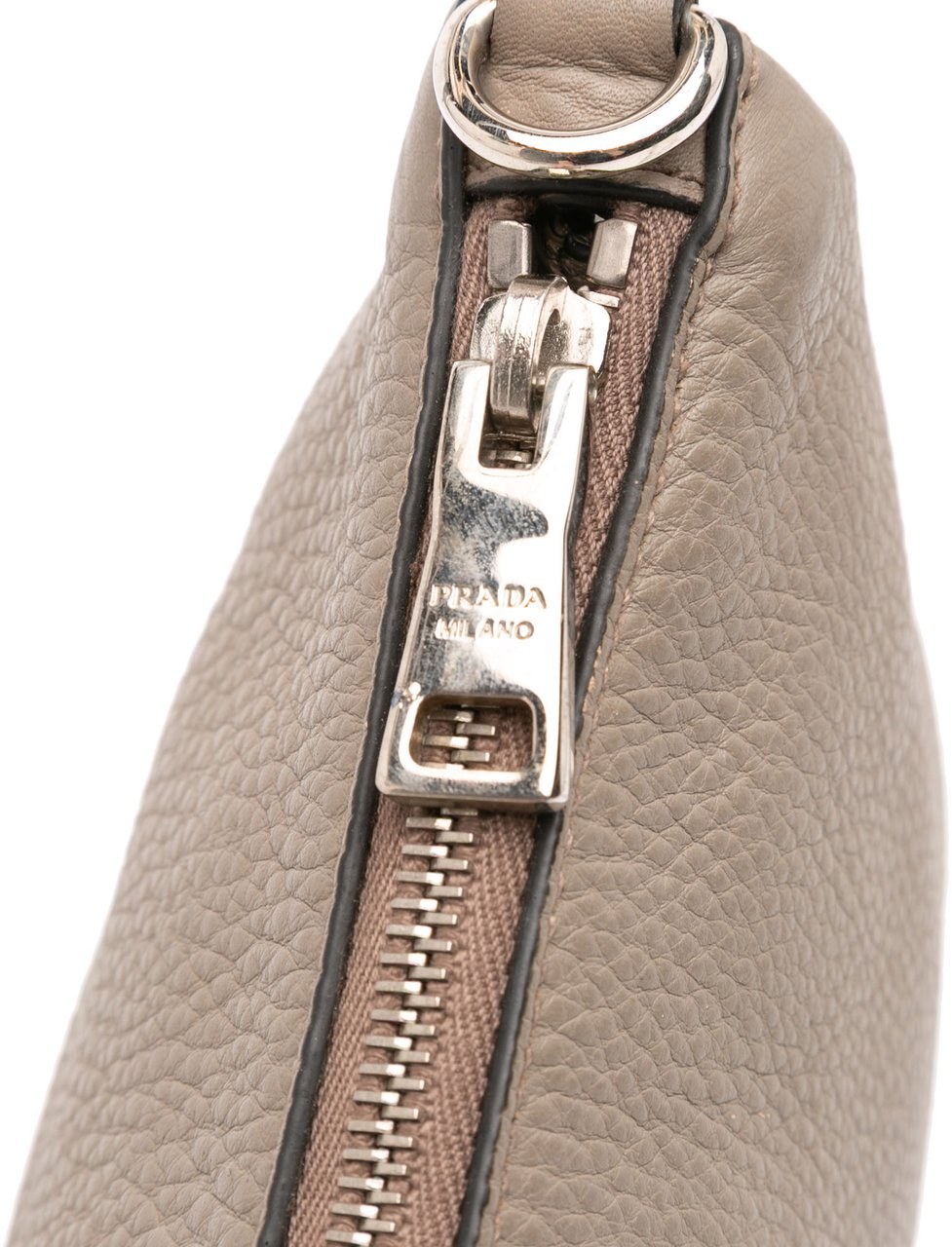 Prada Vitello Daino Crossbody Bruin