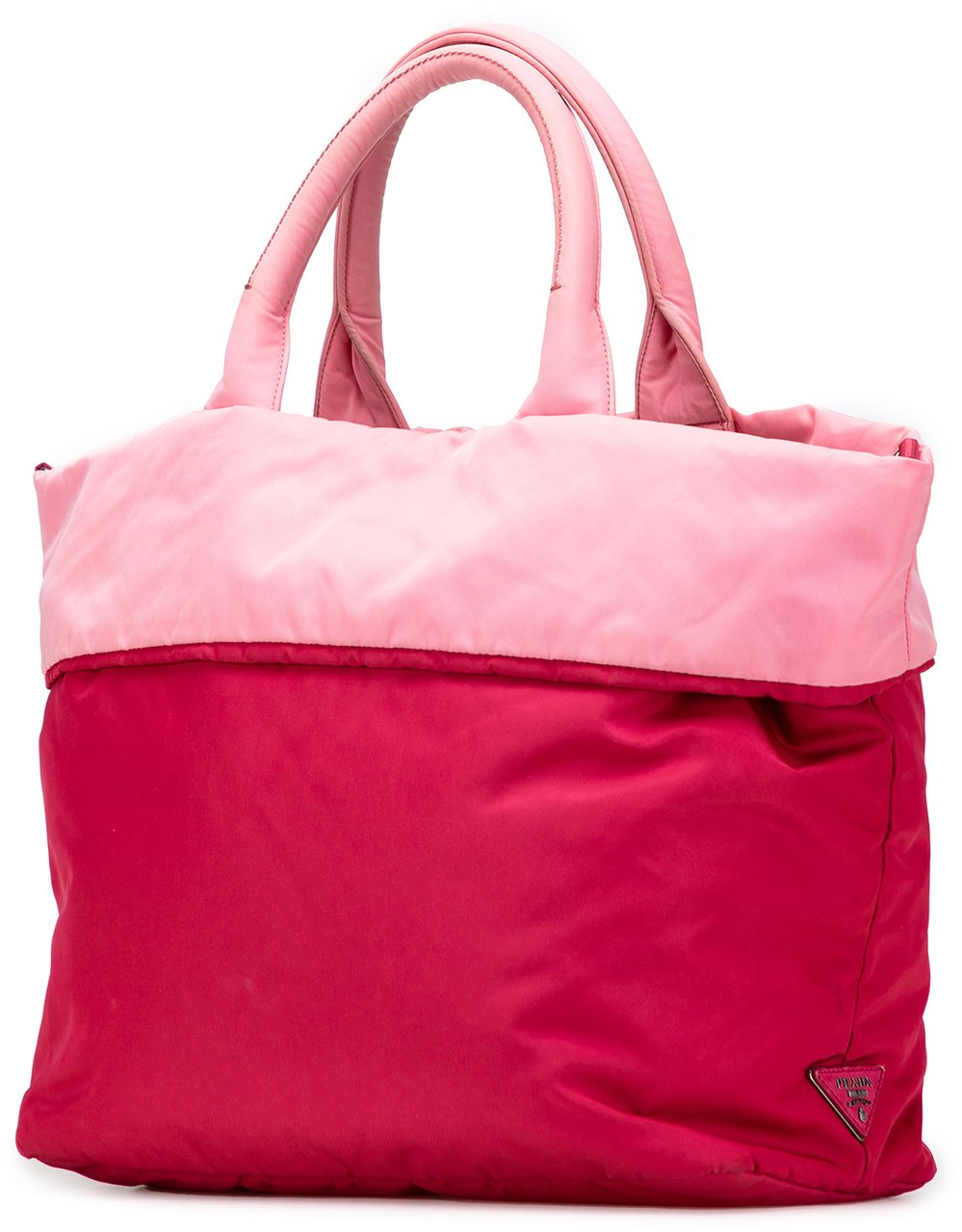 Prada Tessuto Reversible Satchel Roze