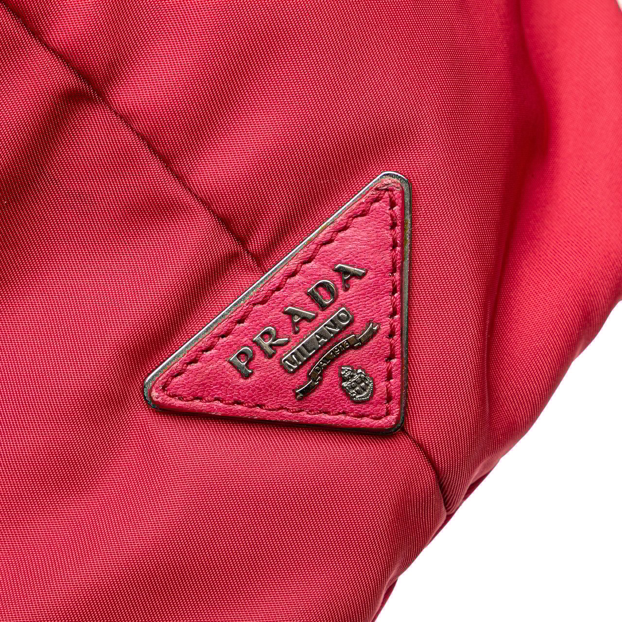 Prada Tessuto Reversible Satchel Roze