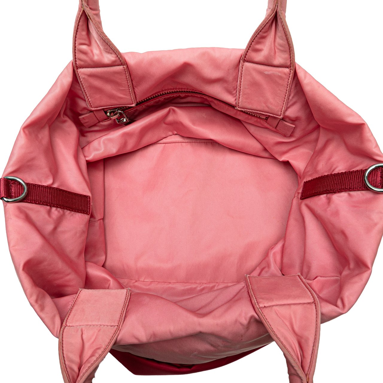 Prada Tessuto Reversible Satchel Roze