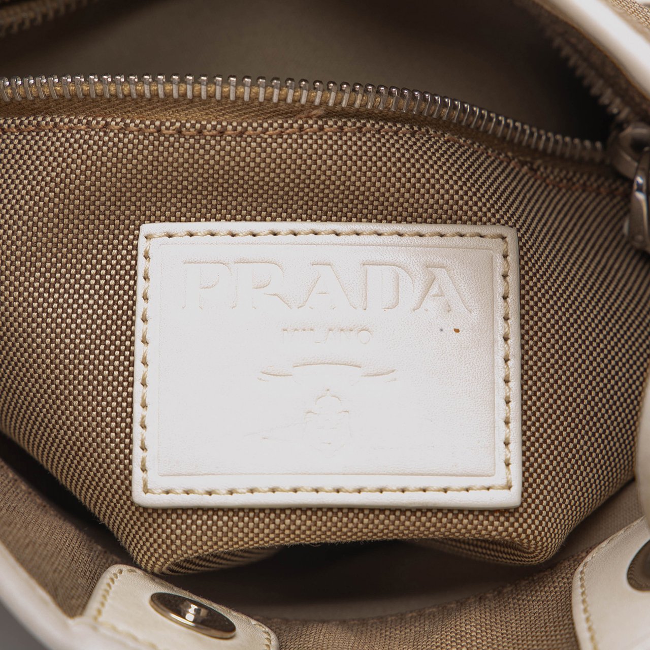 Prada Canvas Canapa Logo Crossbody Bruin