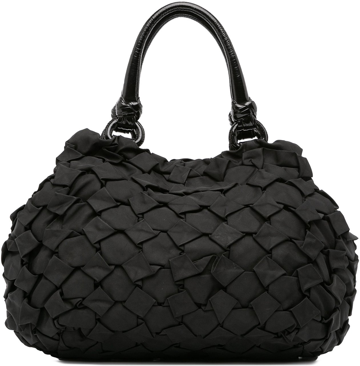 Prada Tessuto Weave Tote Zwart
