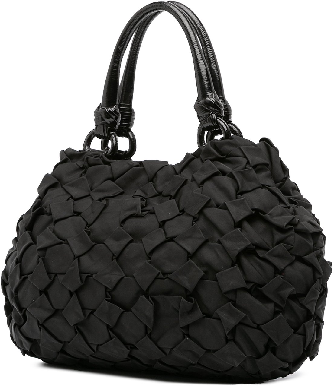 Prada Tessuto Weave Tote Zwart